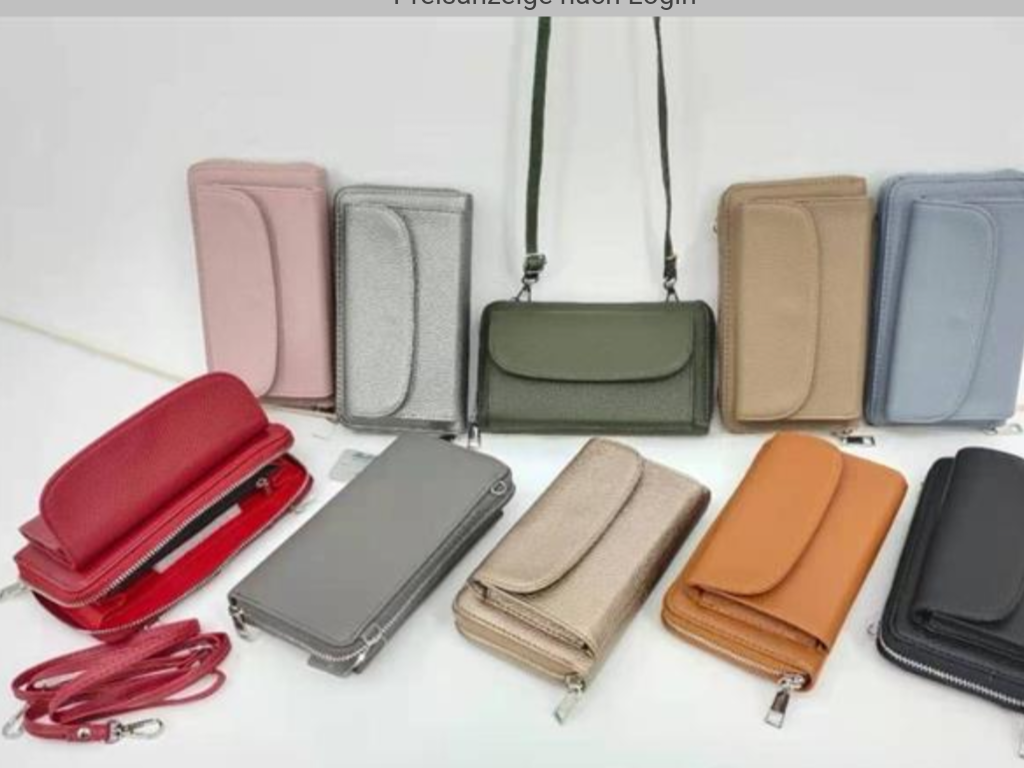 Tasche, Portmonee, verschiedene Farben