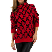 Laden Sie das Bild in den Galerie-Viewer, Damen Pullover Gr. One Size - red, H/W
