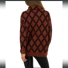 Laden Sie das Bild in den Galerie-Viewer, Damen Pullover Gr. One Size - brown, H/W
