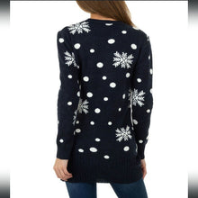 Laden Sie das Bild in den Galerie-Viewer, Damen Pullover Motiv  - DK.blue, H/W
