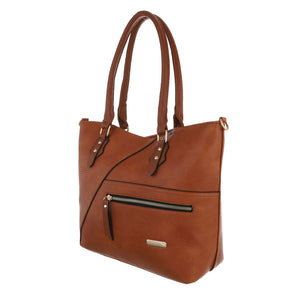 Damen Schultertasche - cuoio