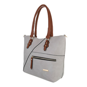 Damen Schultertasche - grey